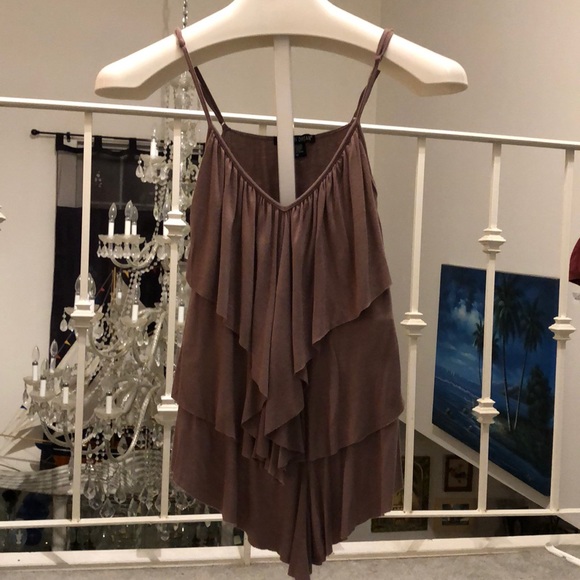 American Dream Tops - Brown draped Shirt